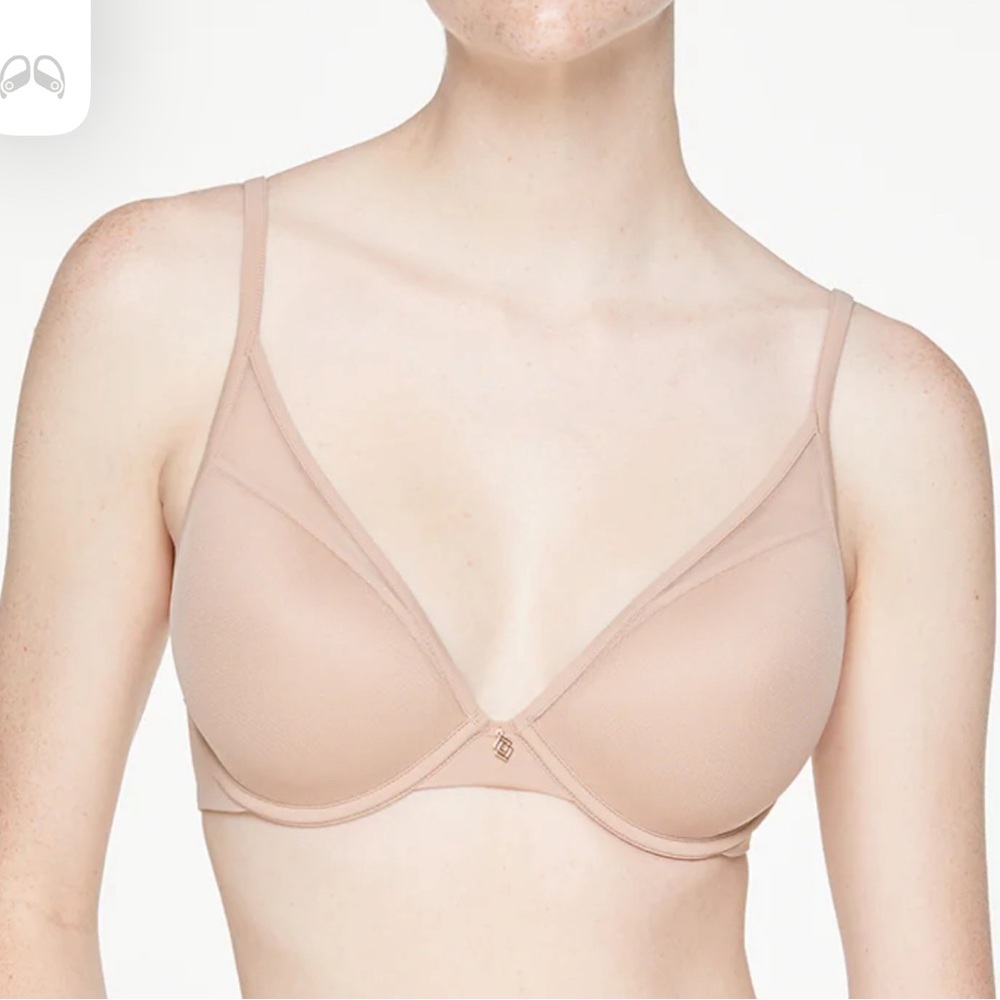 Third love 24/7 Uplift Plunge Bra 44B Taupe